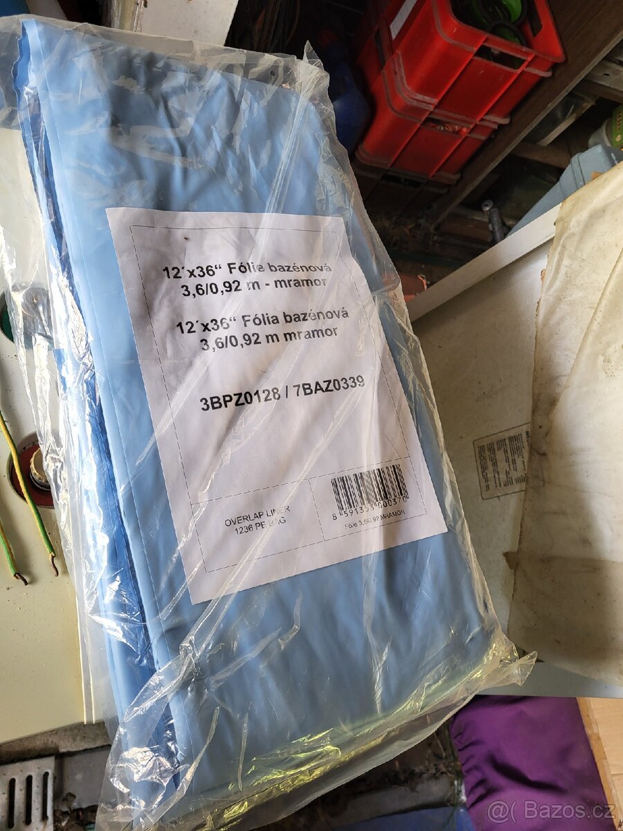 Nová bazénová fólie 3.6/0.9m mramor - 2
