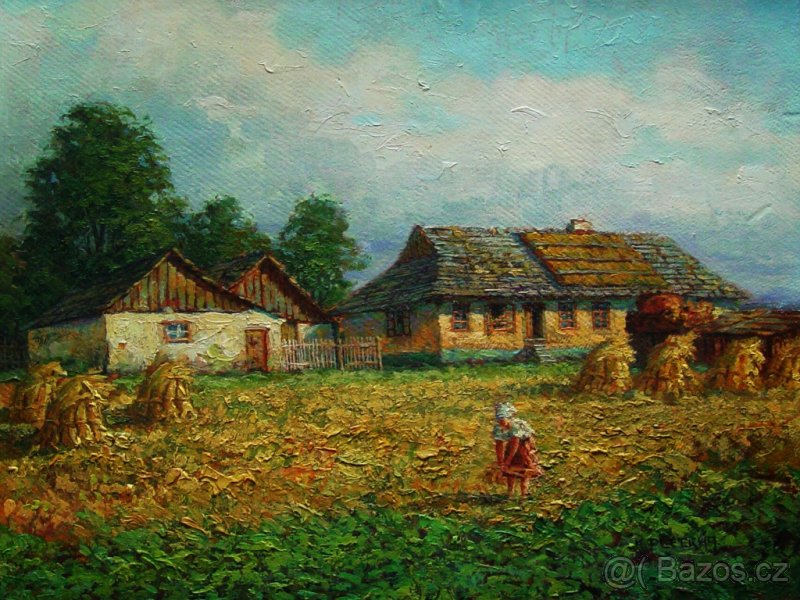 J. Hurt, Dvořák, K. Pleticha - obrazy olej - 2