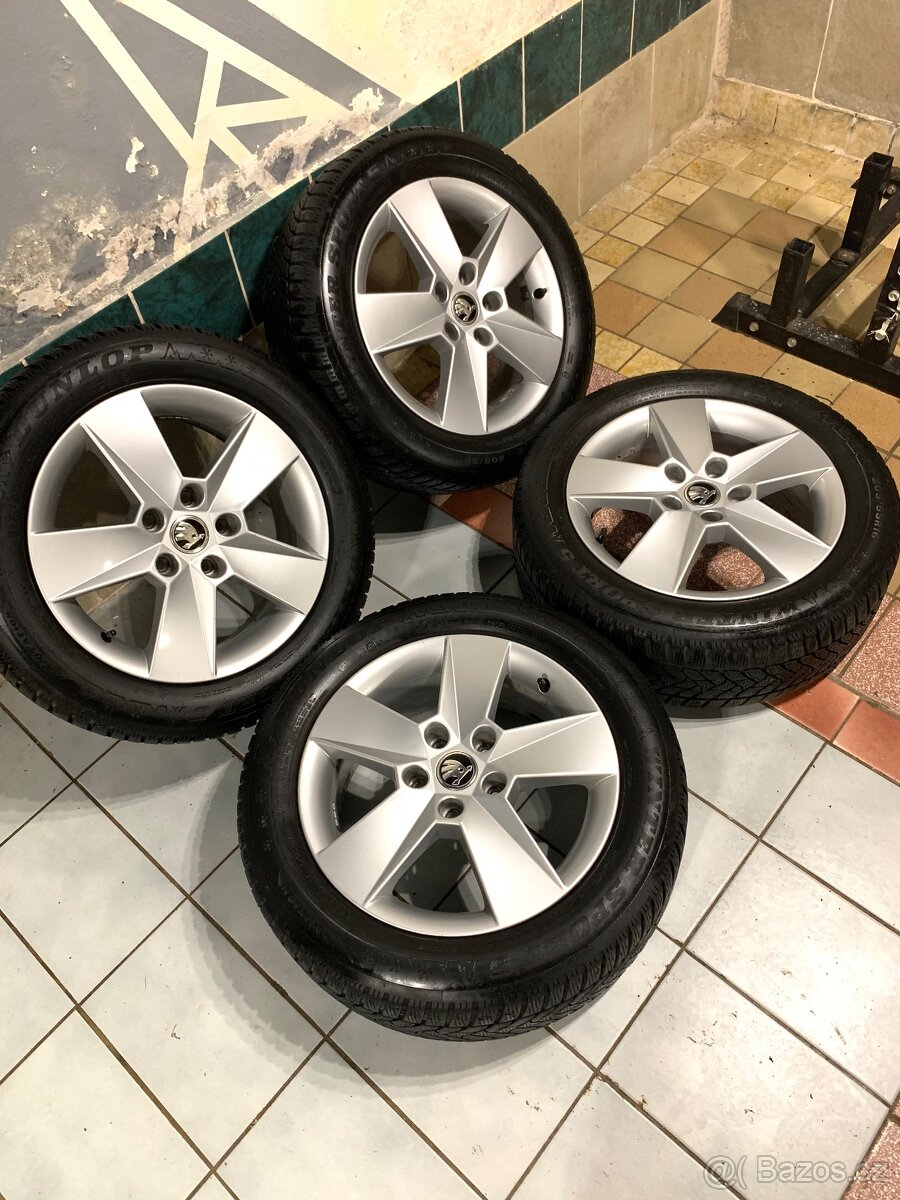 Alu kola Škoda R16 5X112 ZIMNÍ PNEU 205/55 R16 ILLIAS - 2