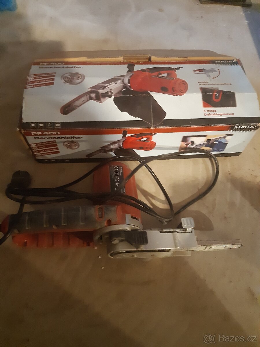 Pásová bruska Matrix PF 400 s výkonem 400 W - 2