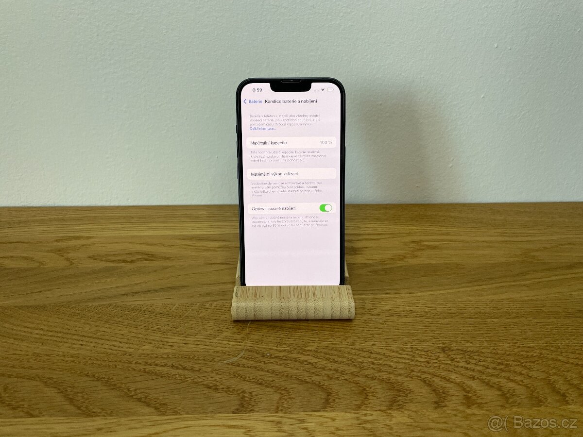 Apple iPhone 13 128GB Modrý - perfektní stav, baterie 100% - 2