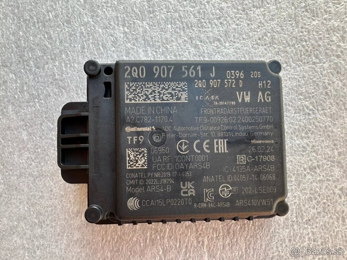 2Q0907561J Audi Q2 Q3 RSQ3 Seat Arona Ibiza VW Snímač vzdia - 2