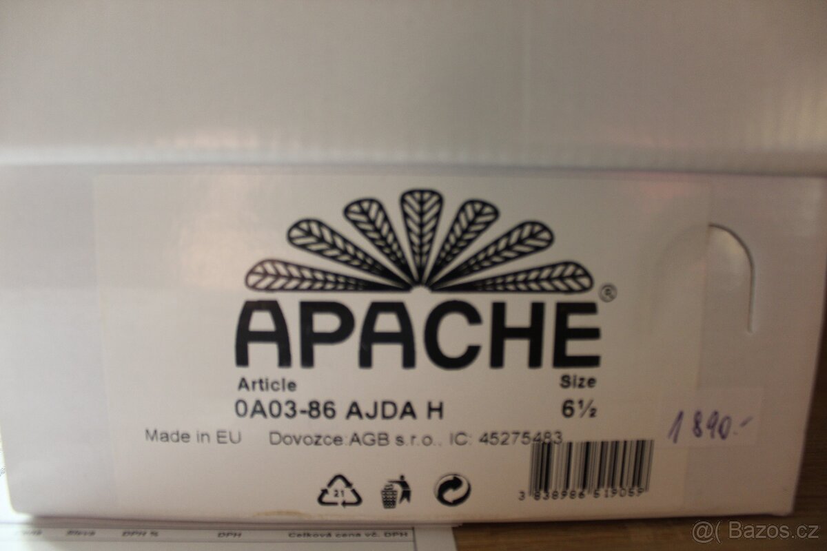 Dámské polobotky APACHE ŠÍŘE H nové - vel. 6 a 1/2 - 2