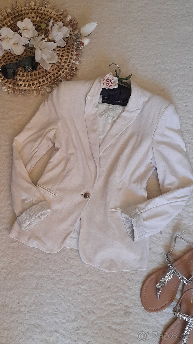 Zara ležérní melírové sako - 2