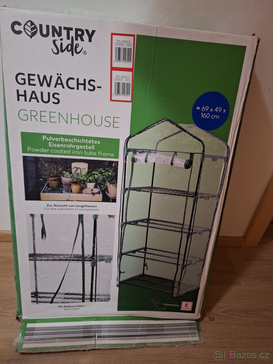 Foliovnik s policemi pro "předpestovani" rostlin- 2ks k disp - 2