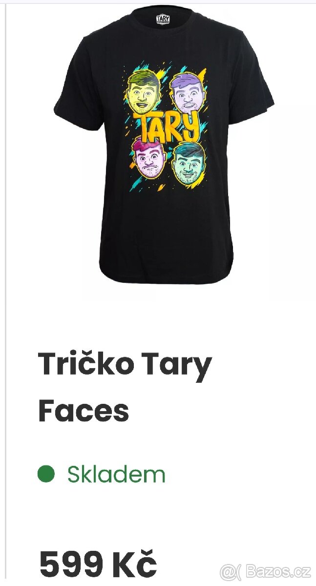 Prodám nové dětské trička Tary Faces - 2