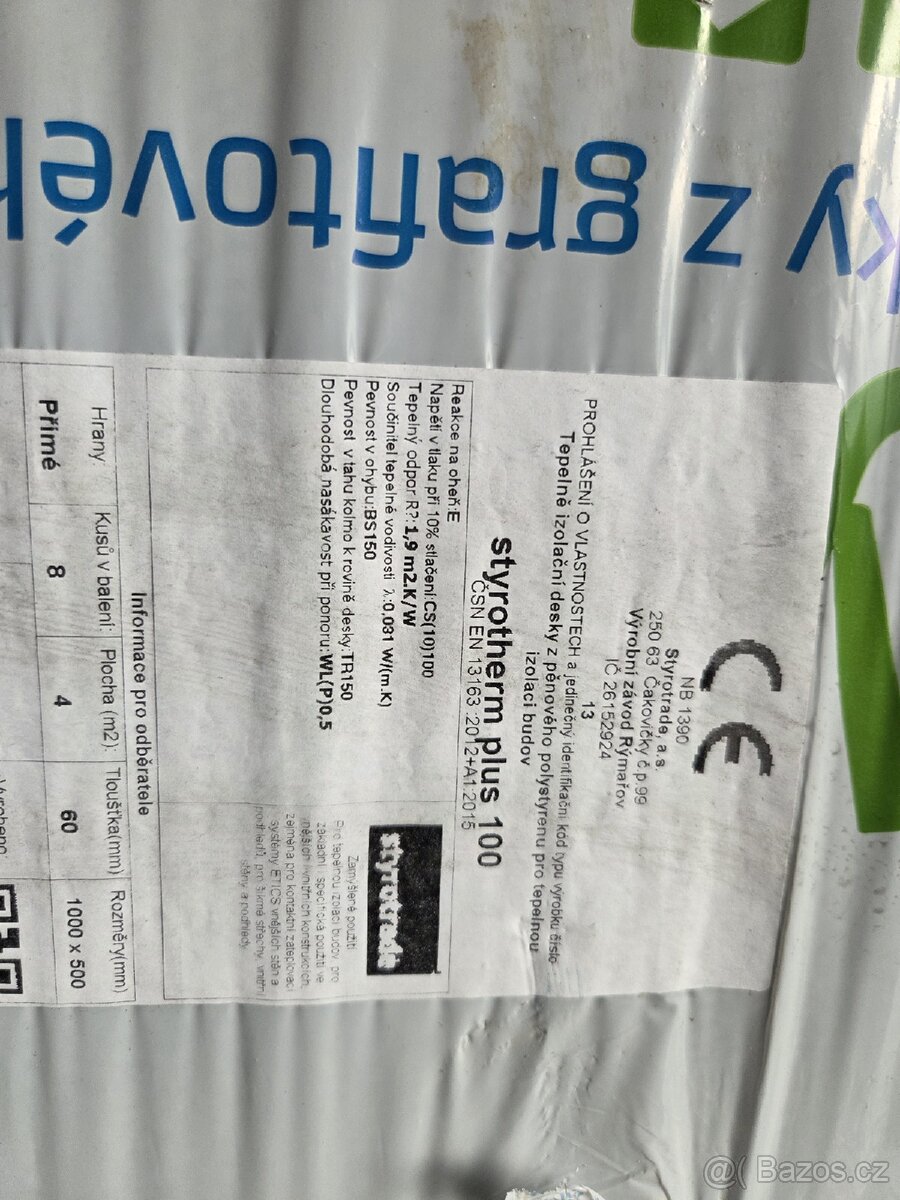 Polystyren Styrotherm Plus 100 - 60mm - 2