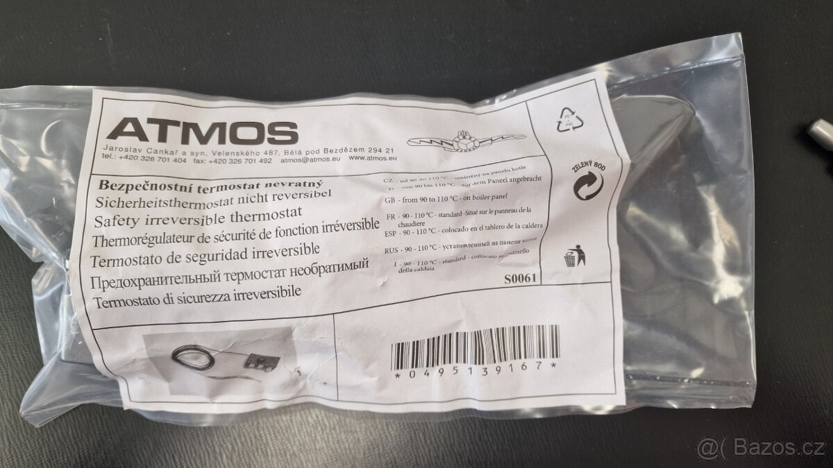 ATMOS - Spalinový termostat - dvouokruhový - S0078 - 2