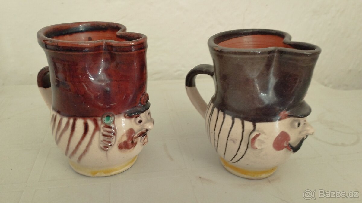 Džbánky - keramika - sada 2 ks - 2