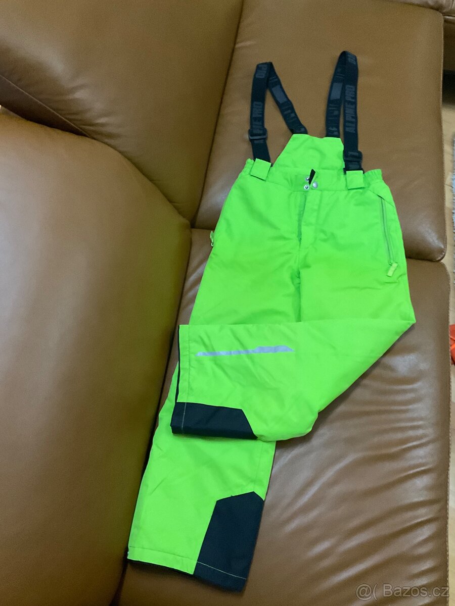 Dětské lyžařské kalhoty Alpine Pro vel. 140-146 - 2