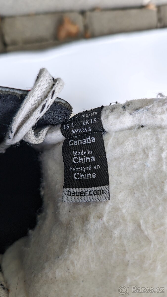 Prodám brusle Bauer vel. 33-34 - 2