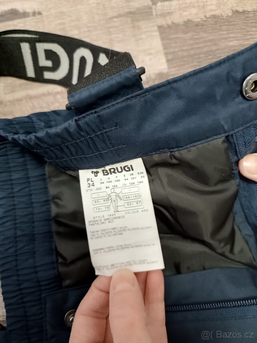 Zimní oteplováky Brugi tmavě modré vel. 134 / 140 - 2