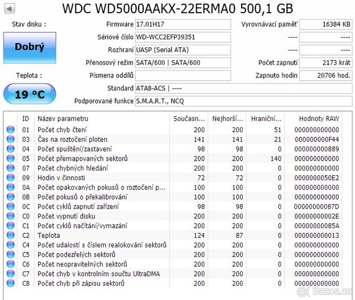 WD Blue 500GB 3.5" SATAIII WD5000AAKX - 2