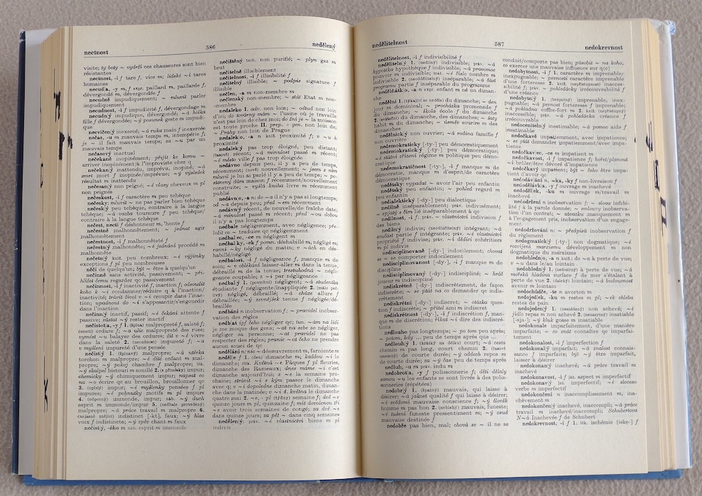 Česko - francouzský dvoudílný slovník - 2