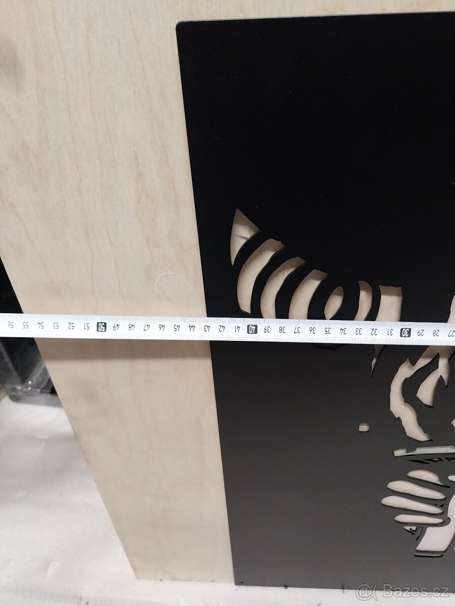 Plechový obraz na stěnu - černá pochodeň - 2