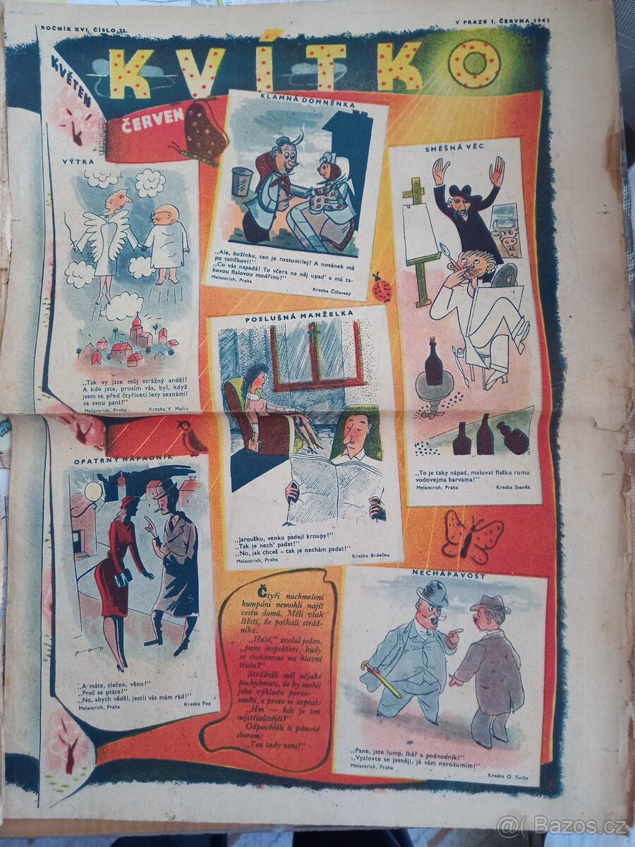 Časopisy Kvítko z roku 1941 - 2