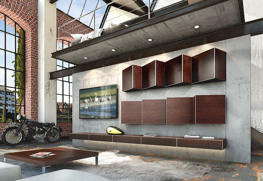 TV stěna + stolek - 2