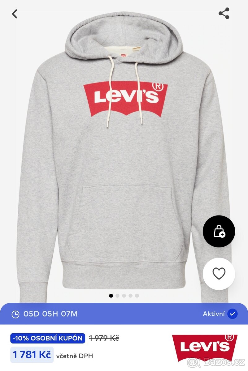 Levis mikina a kapucí vel.L - 2