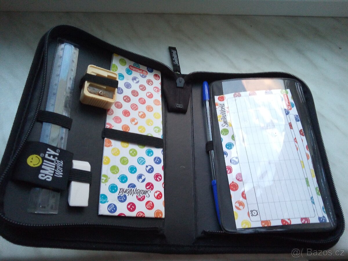 penál Herbita vybavený,vintage pouzdro - 2