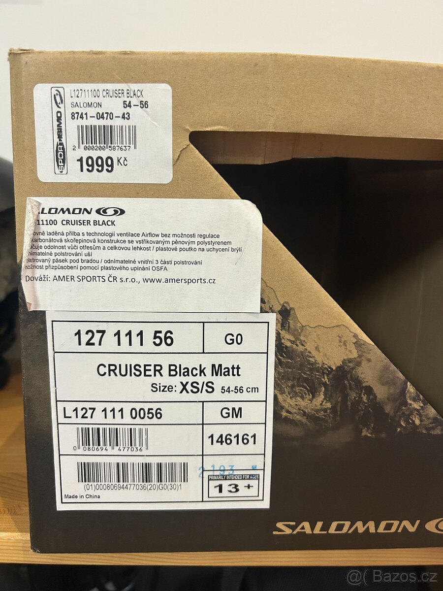 Dětská lyžařská helma Salomon Criuser XS/S + brýle - 2