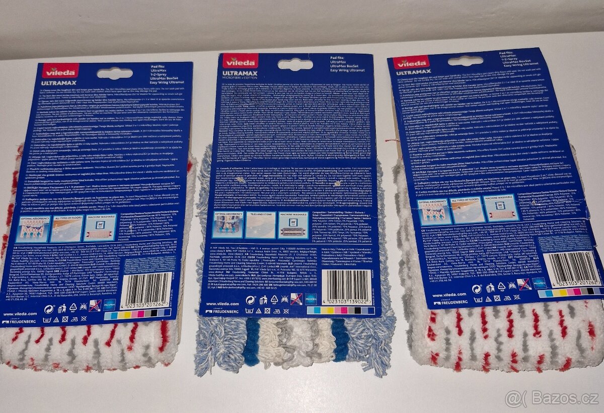 Vileda nová náhrada na mop 3x - 2
