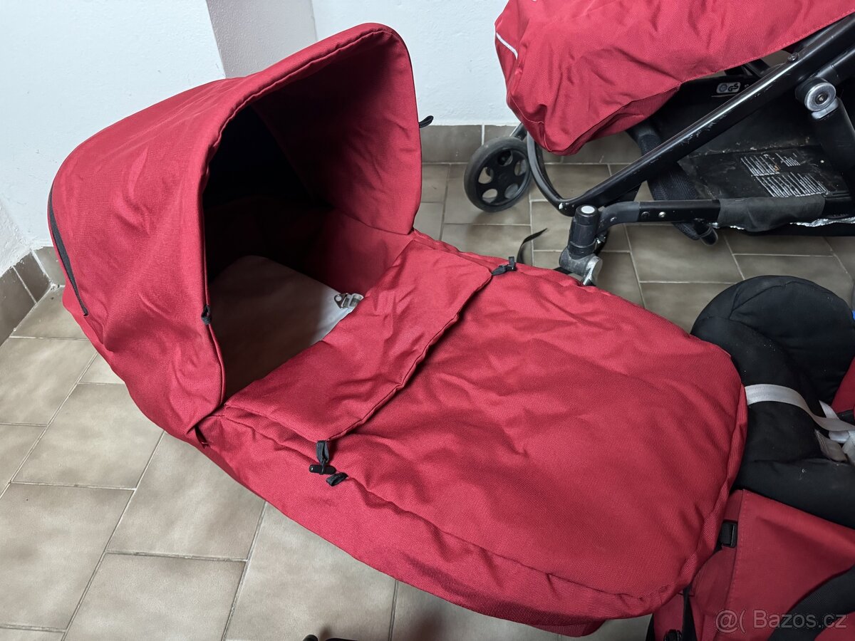 Britax GO 3kombinace s doplňky Flame Red+iPhoneSE128GB dárek - 2