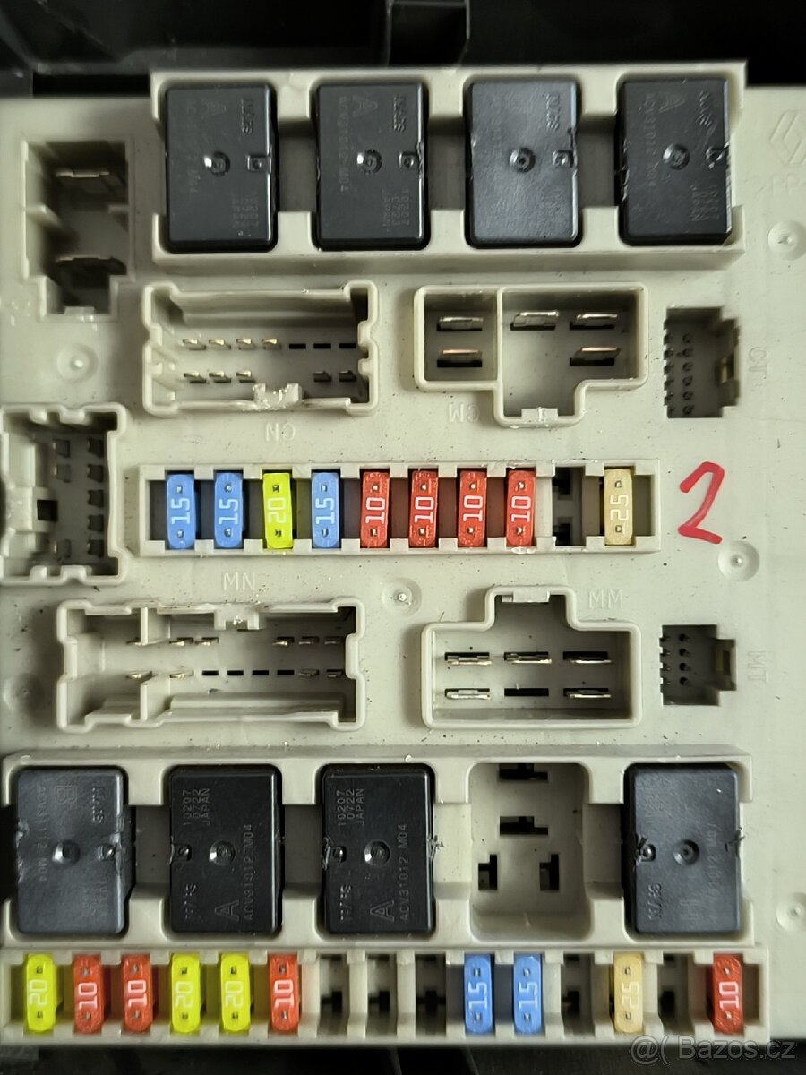 Clio 3, Modus, jednotka UCH, BSI, UPC - 2