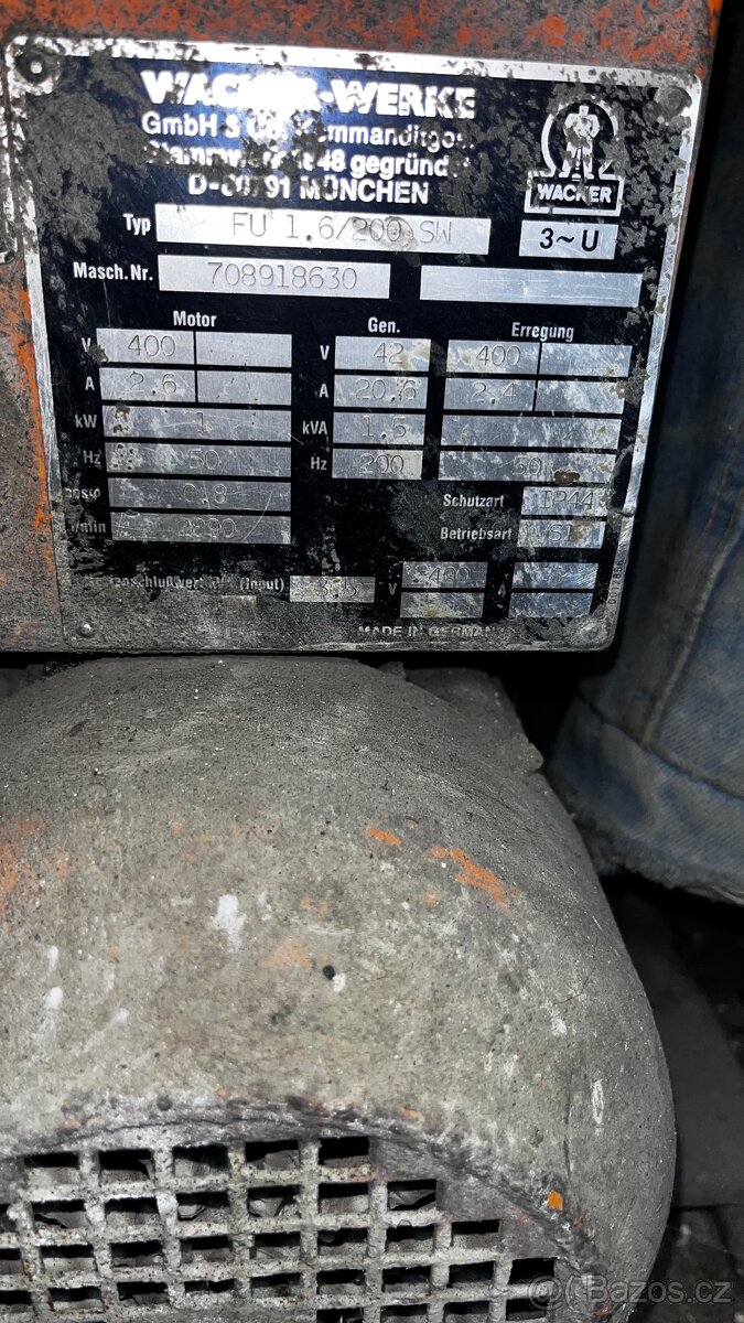 Frekvenční menic wacker-werke - 2
