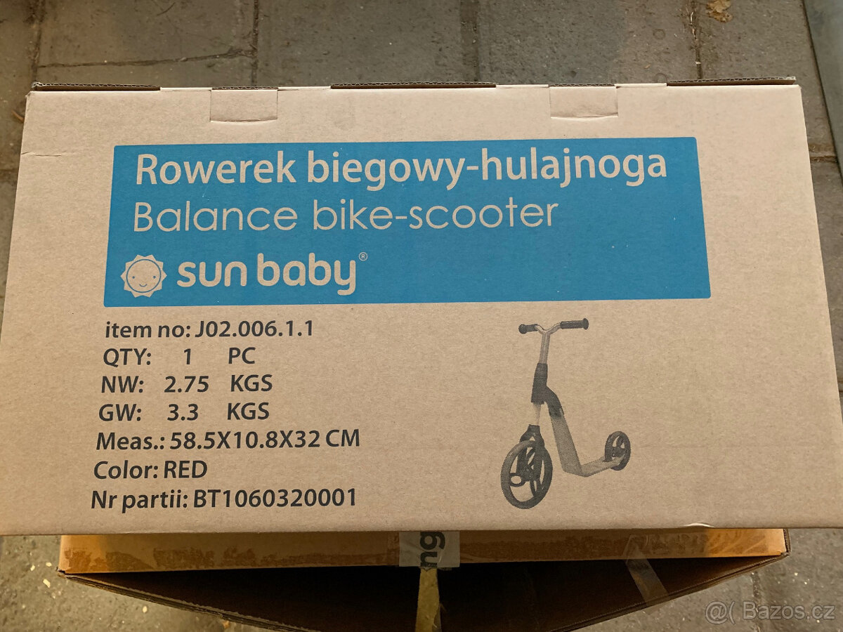 Koloběžka 360° - červená - 2