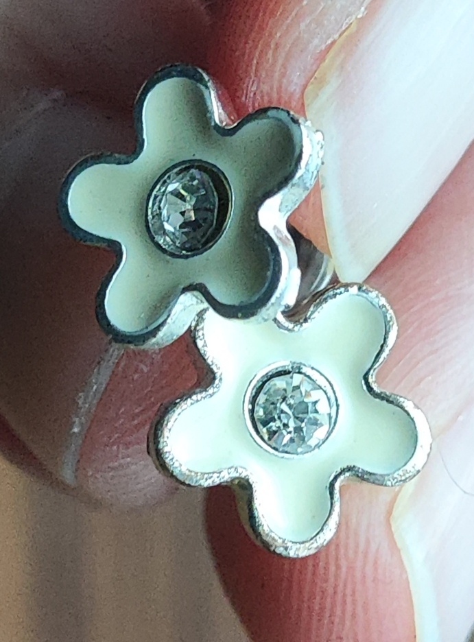 Náušnice - pecky "Květina" - 2