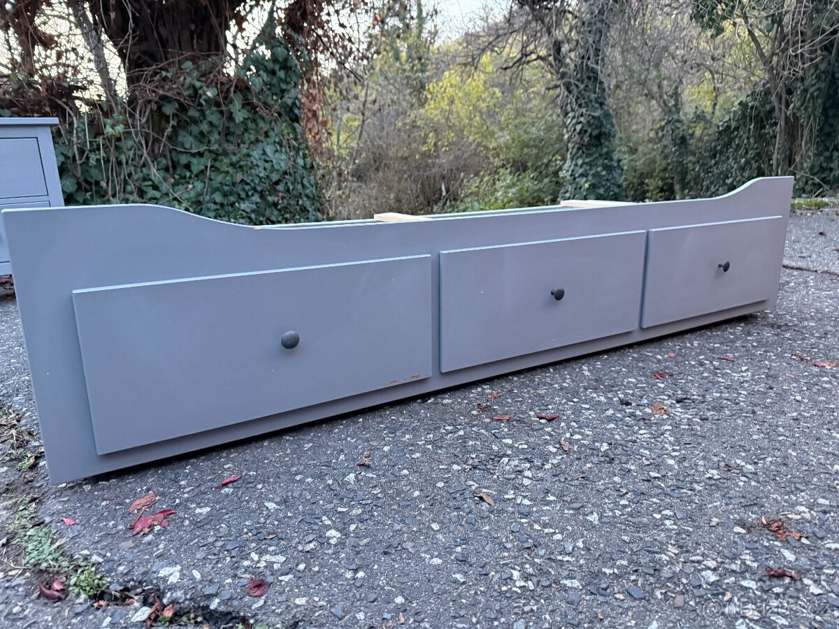 Rozkládací postel IKEA Hemnes se 2 matracemi - 2