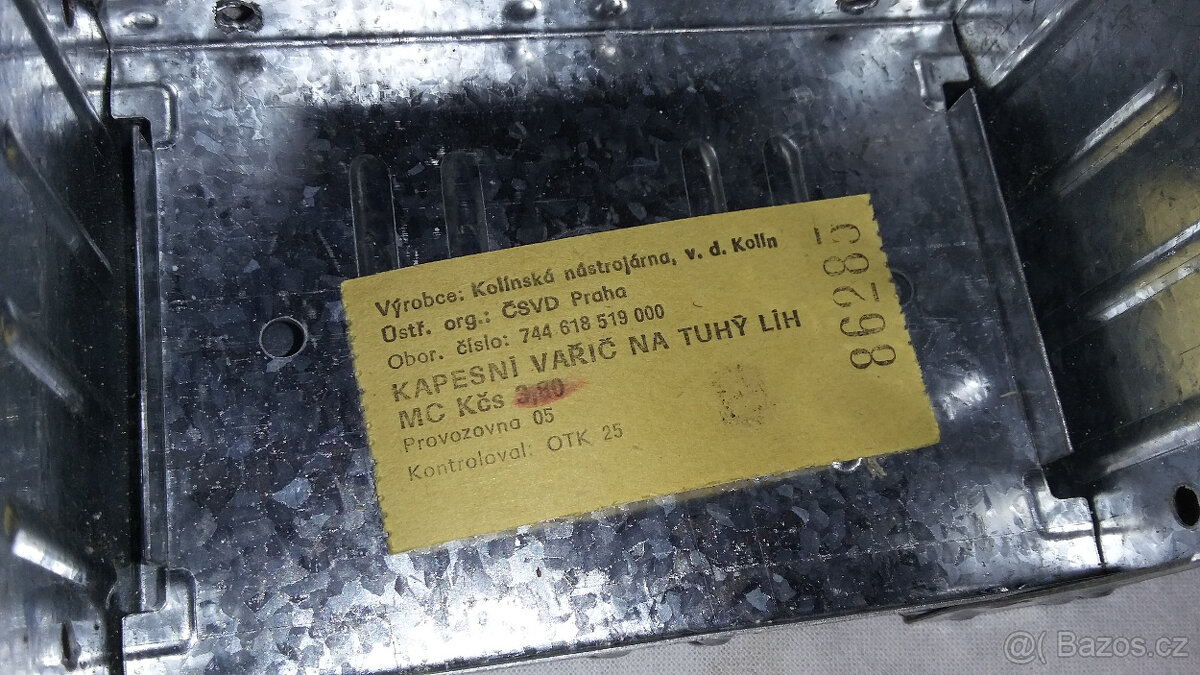 Vařič skládací cestovní na pevný líh - 2