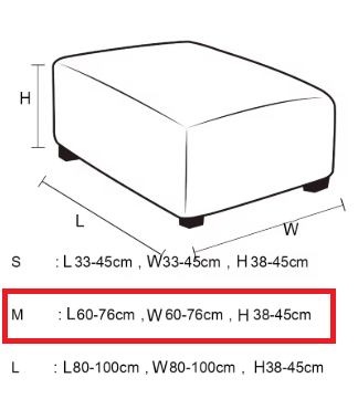 Napínací potahy na velký taburet 60x60x38 - 2
