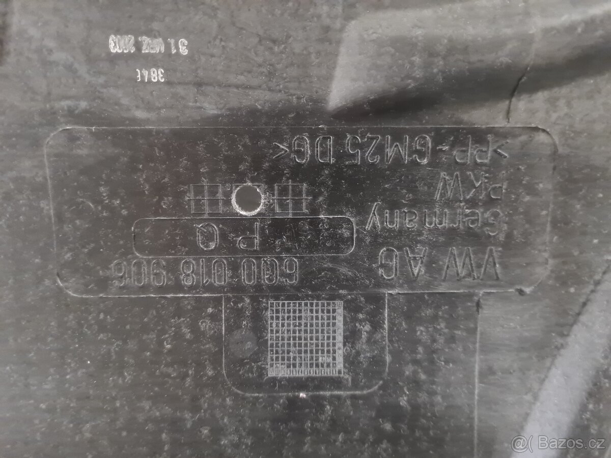 NOVÝ Spodní kryt motoru Fabia 1, Polo - ORIGINÁL - 2