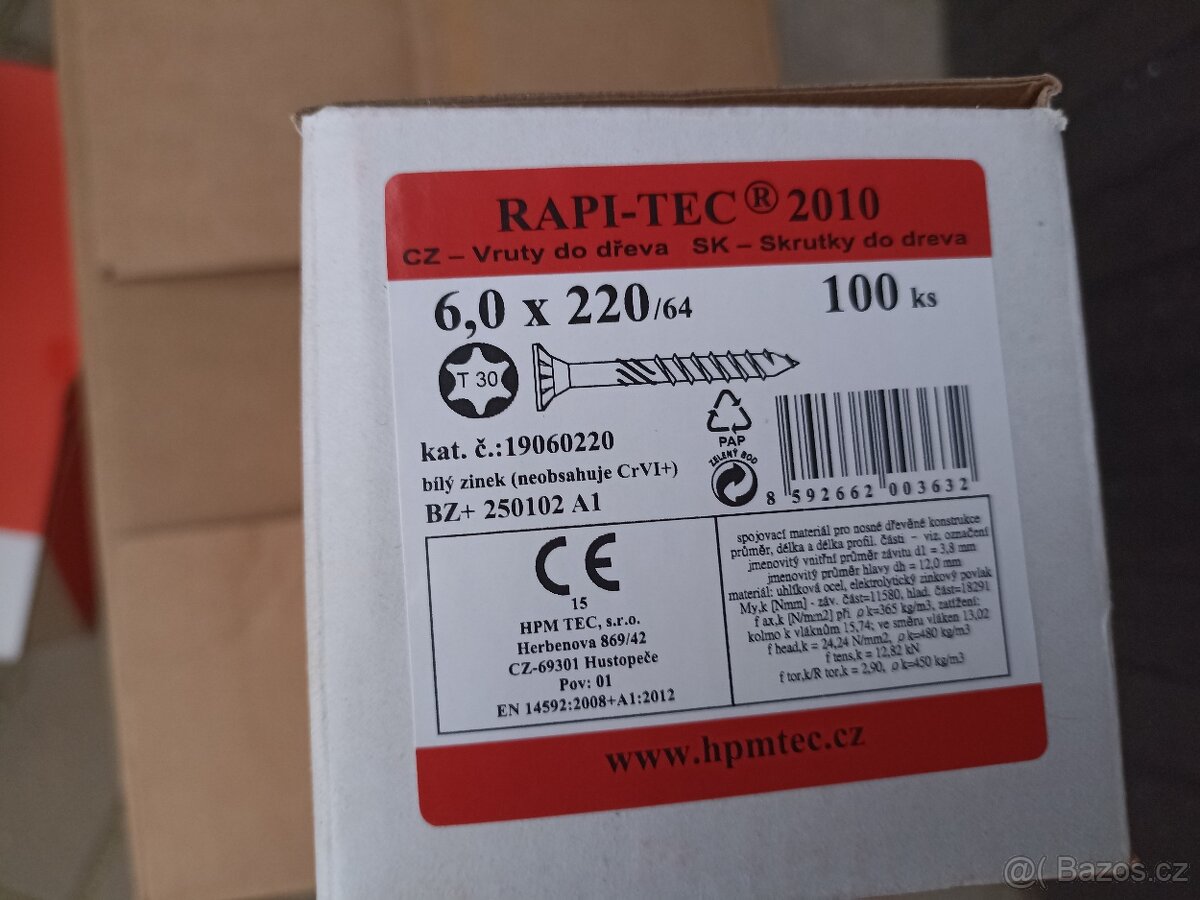 Vruty RAPI-TEC 2010 T30 6×220 mm - 2