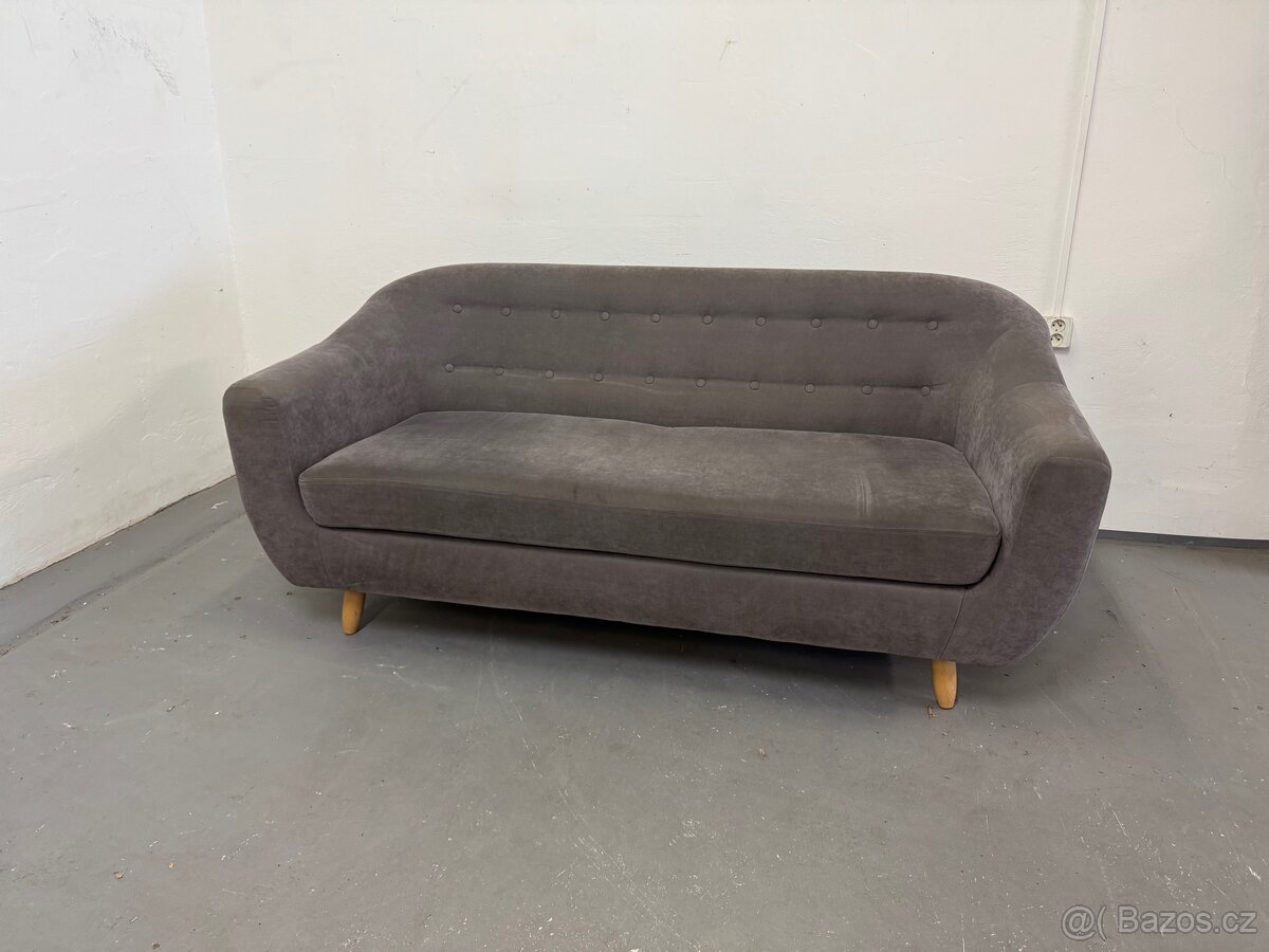 Trojmístná pohovka Vicky Gris - 2