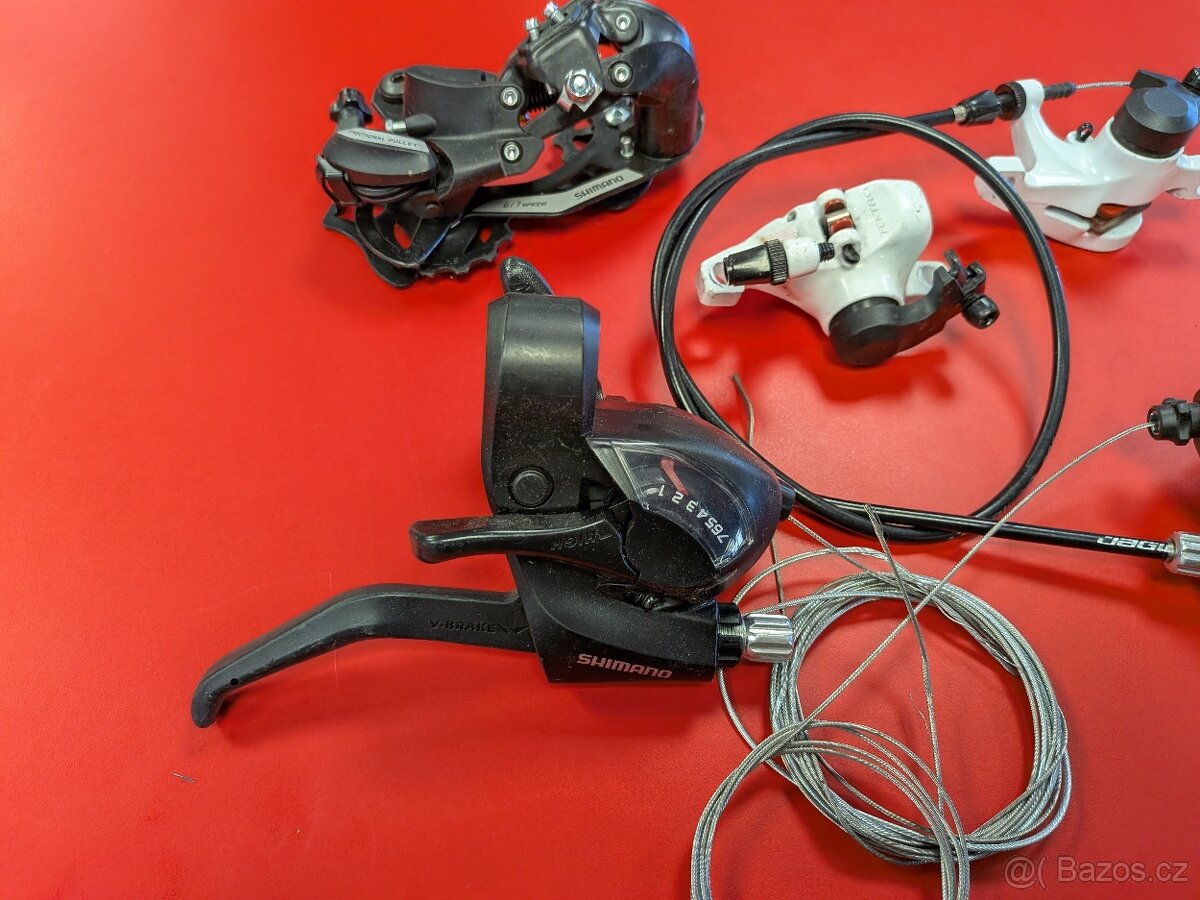 řazení a přehazovačka 3x7 + brzdy - 2