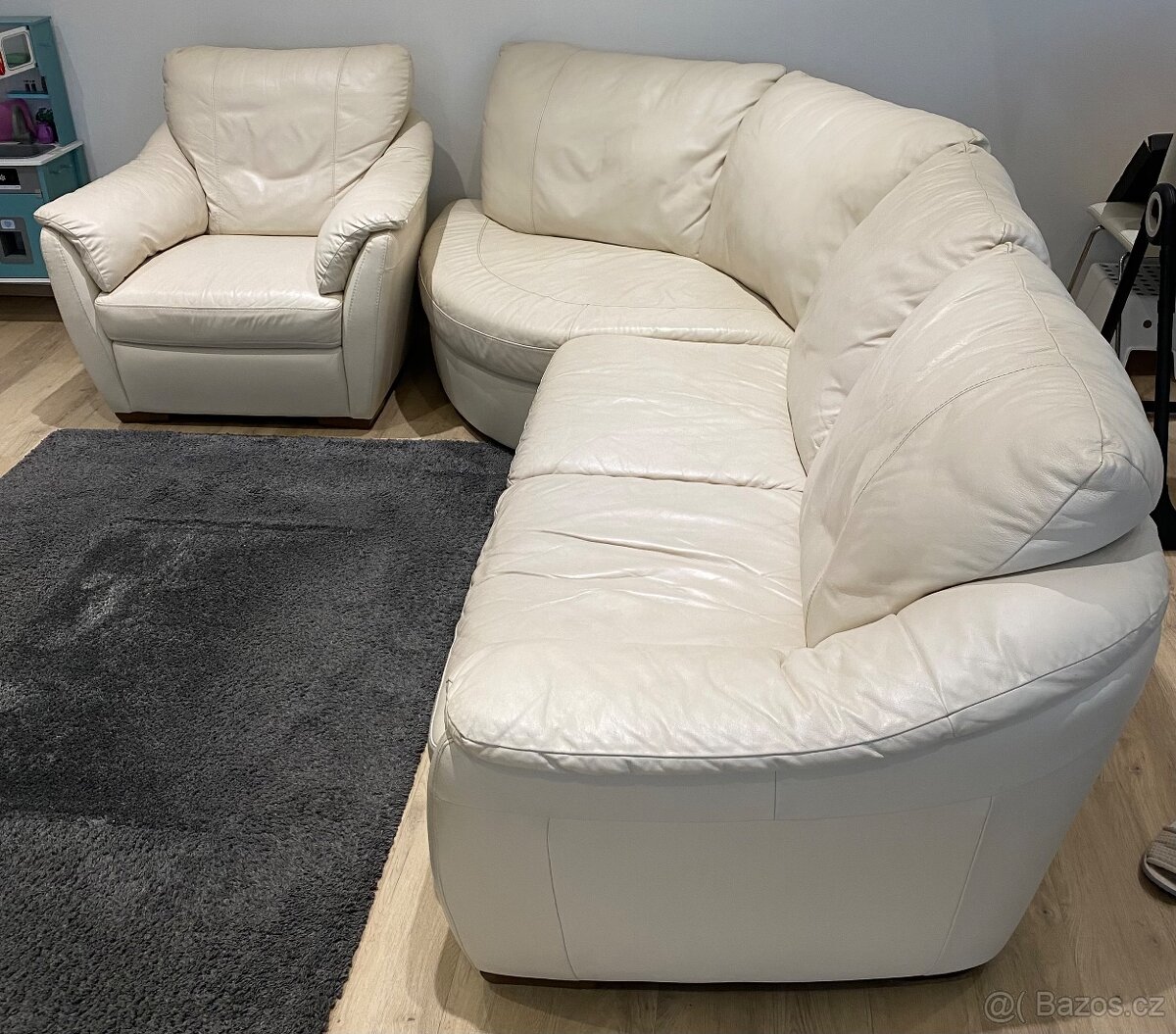 Kožená sedačka (bez křesla) - 2