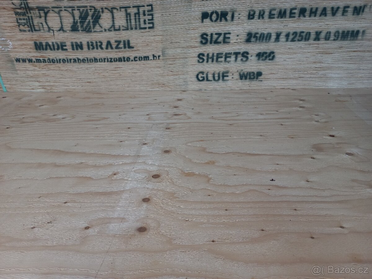 Překližka obalová borovice- NOVÁ - 2