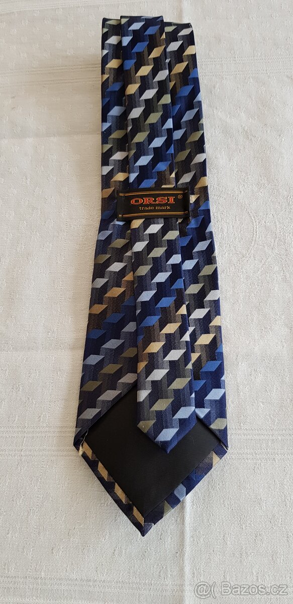 Pánská kravata – značka ORSI - tmavá - 2