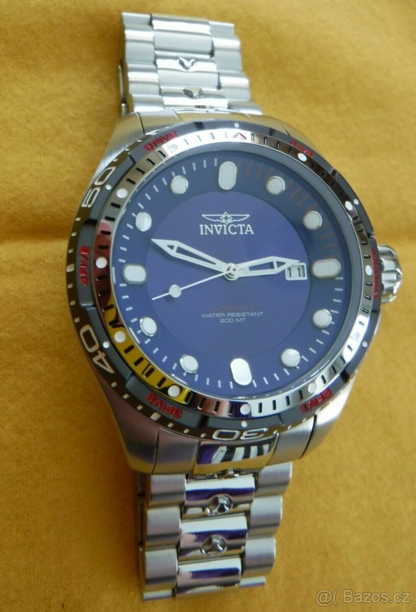 ze sbírky-Invicta Hydromax Automatic Blue Dial WR200 - 2