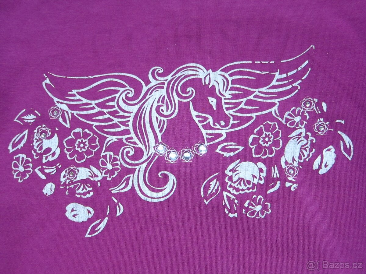 Dívčí tričko s dlouhým rukávem vel. 128 - 2