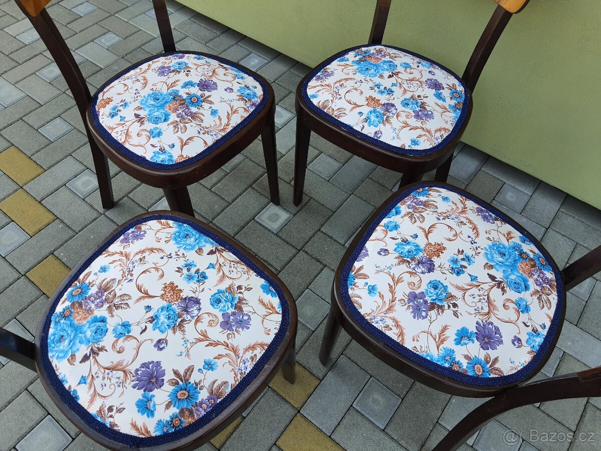 Retro židle TON 4ks - 2