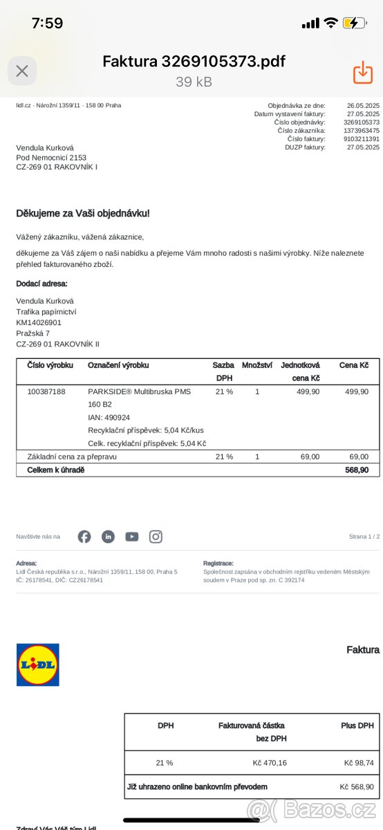 Bruska vibrační Parkside - 2