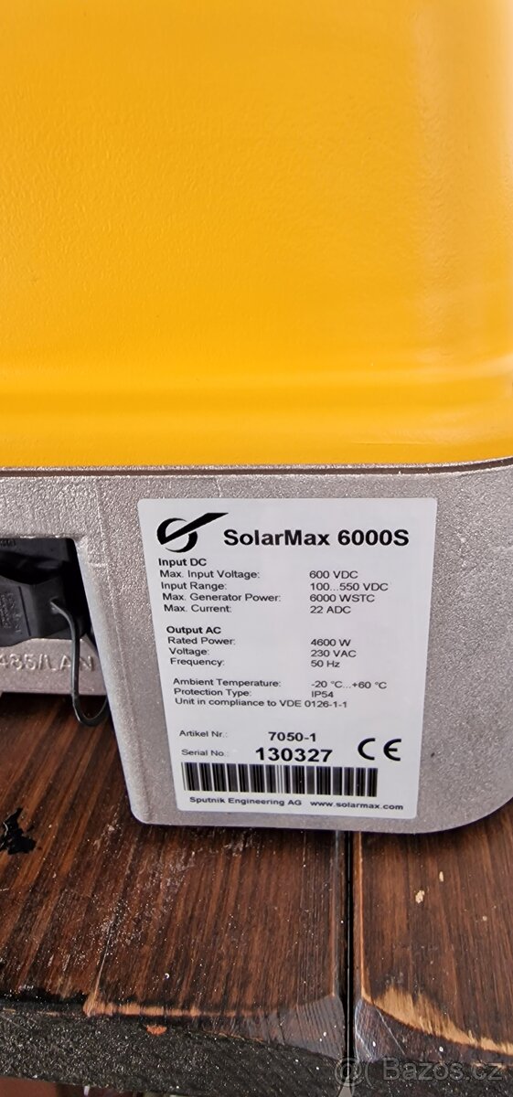 Použitý, plně funkční střídač SOLARMAX 6000S - 2