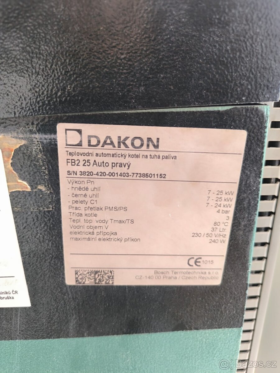 Dakon automat 25kw litinový - 2