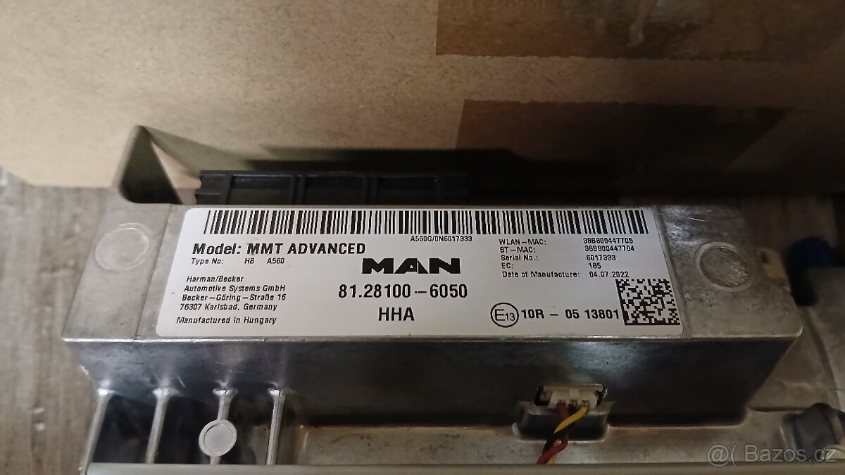 MAN TGX MMT rádio 81.28100-6050 - 2
