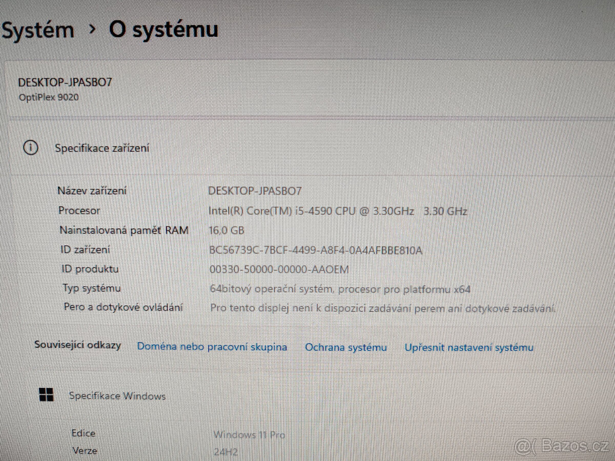 Dell Optiplex 9020/16GB/SSD+500HDD/monitor/klávesnice/myš - 2