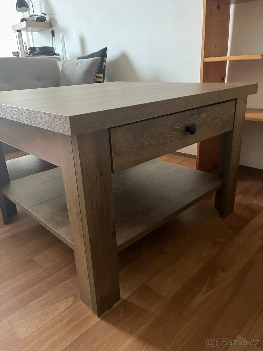 Stolek, Konferenční stůl s šuplíky 80x80cm výška 54cm - 2