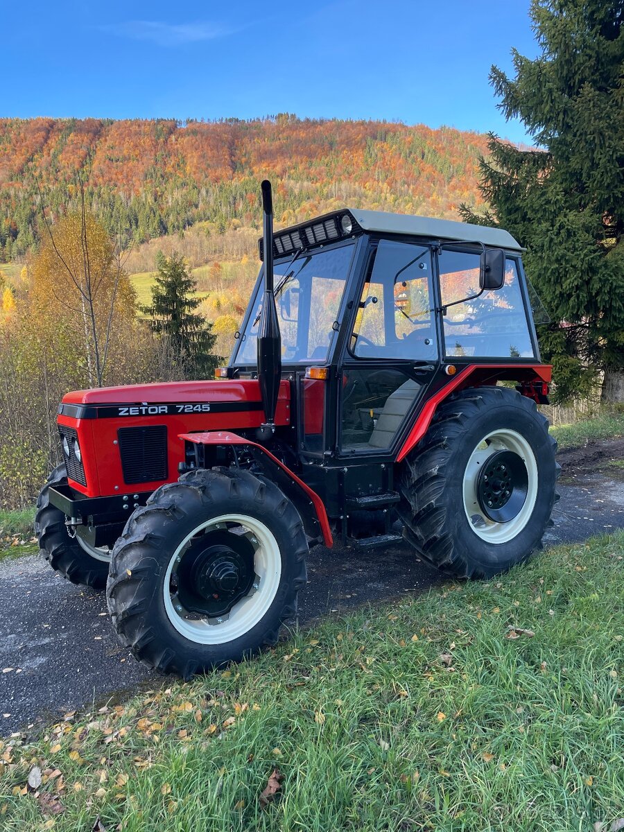 Predám traktor Zetor 7245 s tp a ŠPZ . - 2